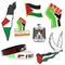 دبوس شارة علم فلسطين من المينا الصلب الناعم