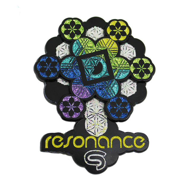 ندفة الثلج المينا للتدوير بريق التلبيب شارة بدبوس