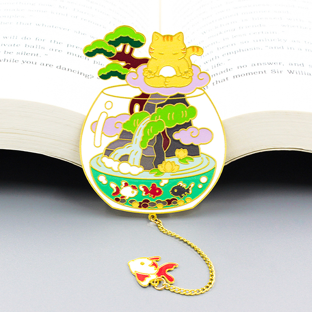 إشارات مرجعية معدنية جميلة، هدايا عيد ميلاد لطيفة، علامات كتاب الرسوم المتحركة للإشارة المرجعية الشخصية - إشارات مرجعية معدنية مخصصة