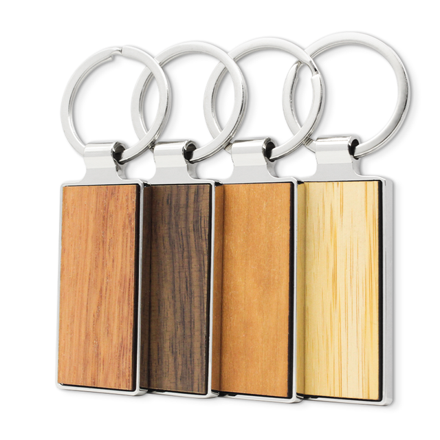 سلسلة المفاتيح الإبداعية سلاسل المفاتيح الخشبية الخشبية المحفورة بالليزر