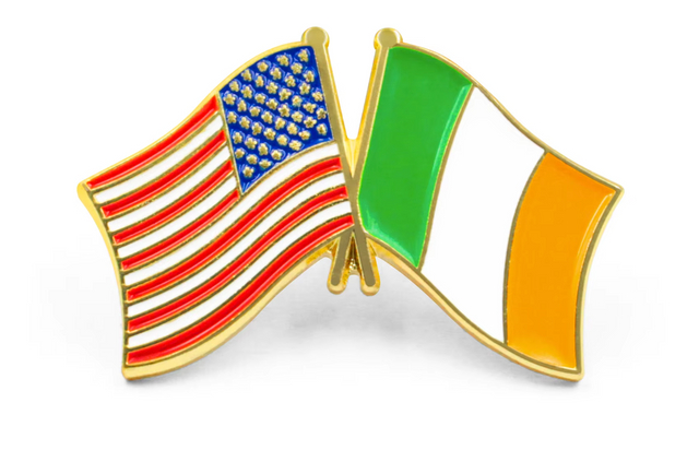 علم الصداقة المتقاطع المخصص دبوس المينا الصلب الناعم