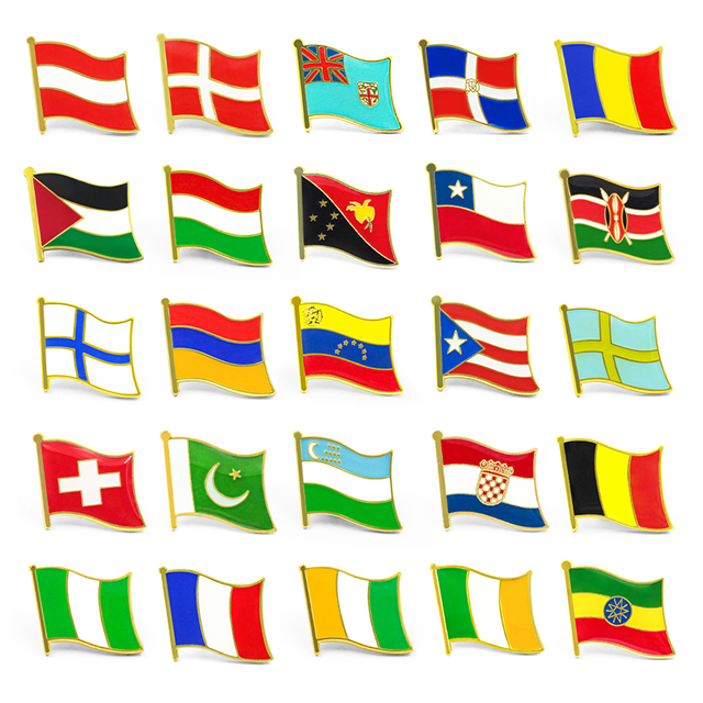 دبوس علم المينا المخصص