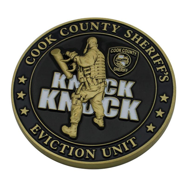 عملة تحدي معدنية ناعمة مخصصة ثلاثية الأبعاد