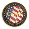 عملة تحدي المينا الناعمة العسكرية الذهبية ثلاثية الأبعاد USAF