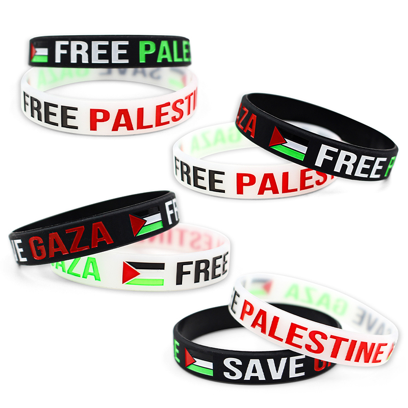 دبوس شارة علم فلسطين من المينا الصلب الناعم